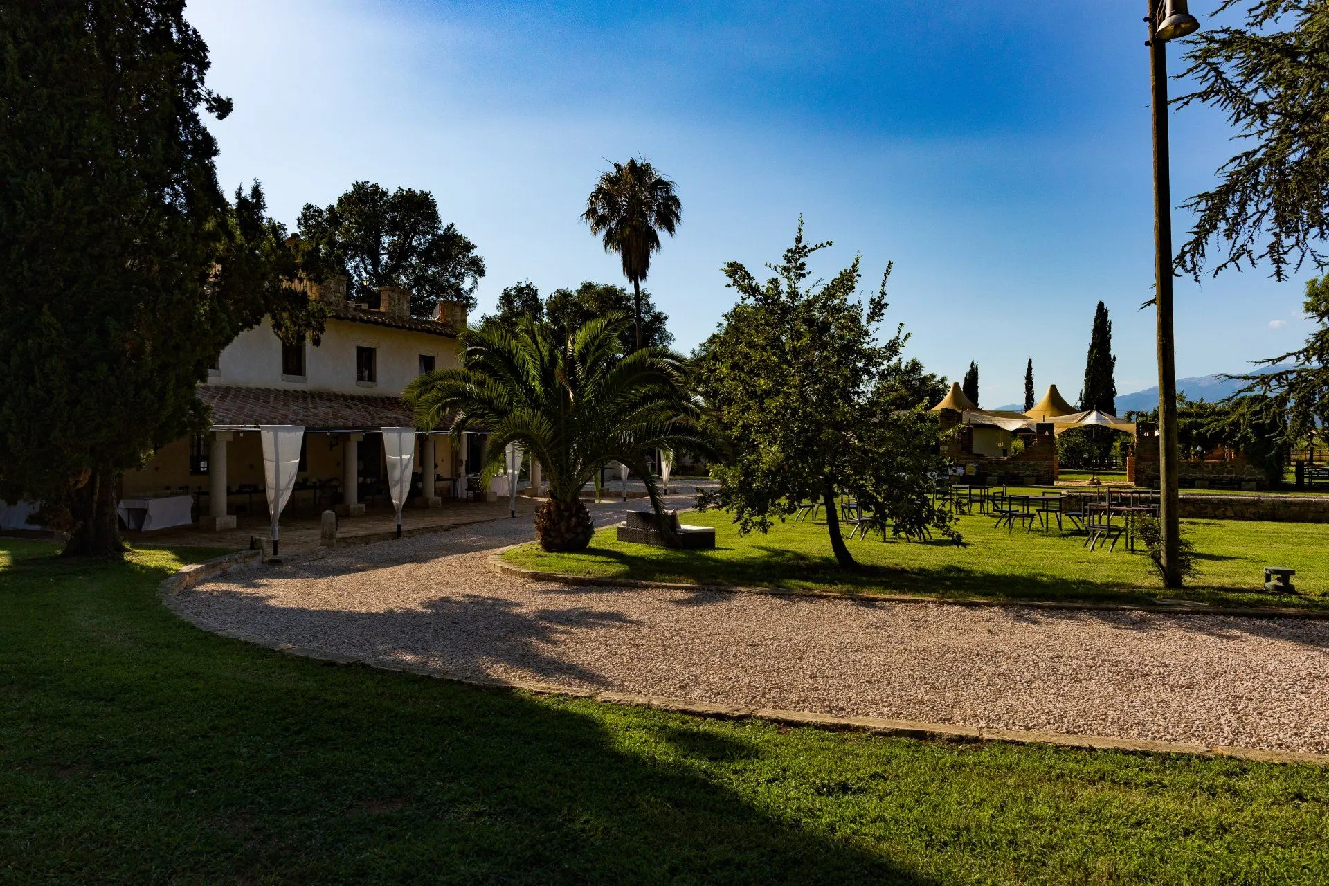 Veduta del parco e della dimora